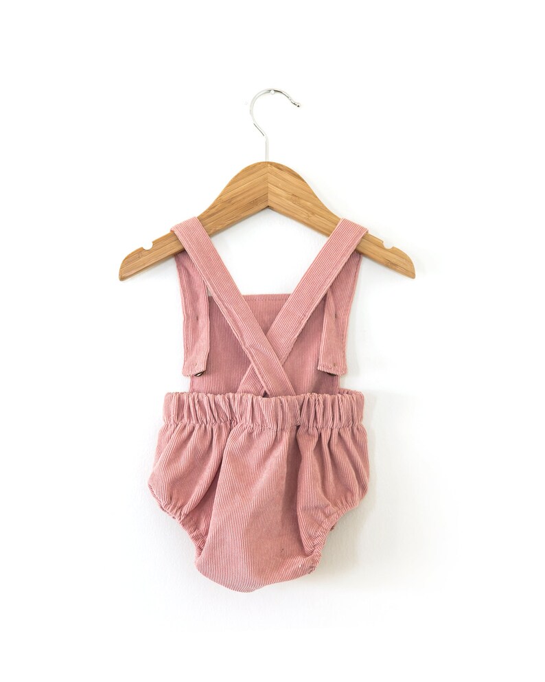 Baby Corduroy Overall Romper in Pink Baby Girl Overall Romper Etsy