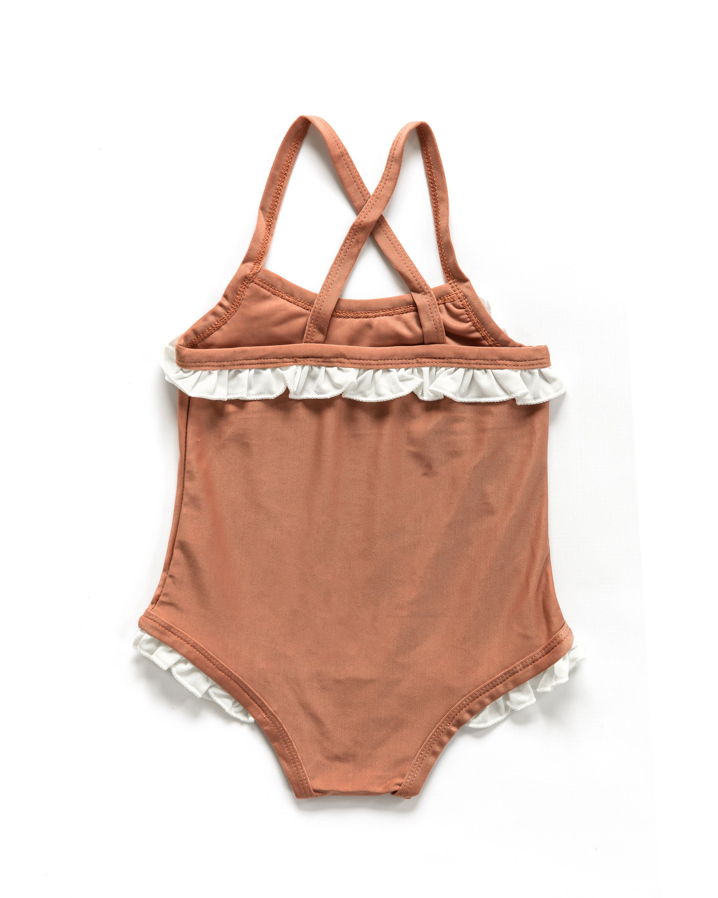 Coral Little Girl One Piece Swimsuit Baby Girl Swimsuit Baby Etsy