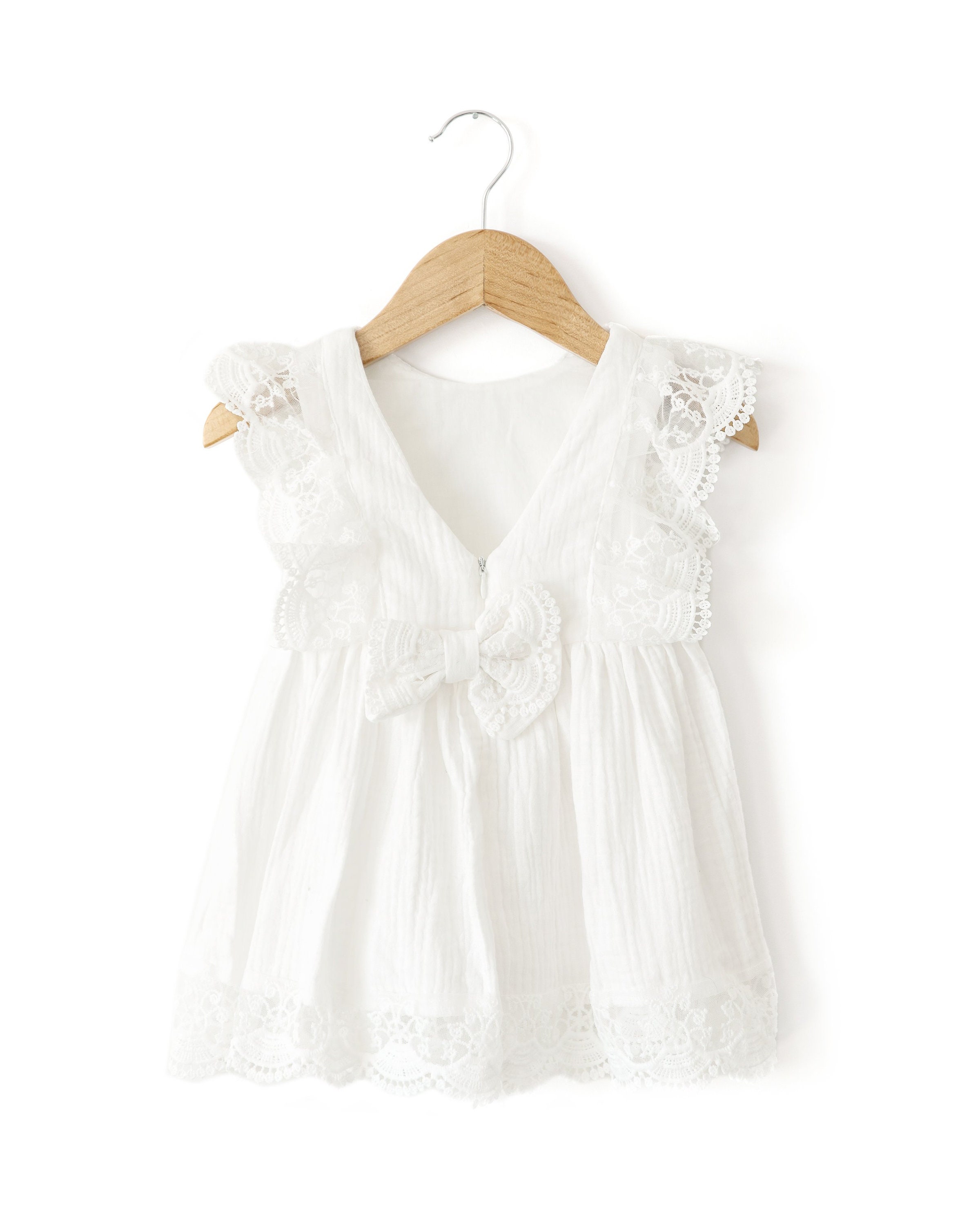 Baby Girl White Lace Dress White Flower Girl Dress Baby Etsy