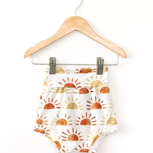 Baby Girl Bloomer Set Baby Girl Rainbow Bloomers Boho Sunrise Etsy