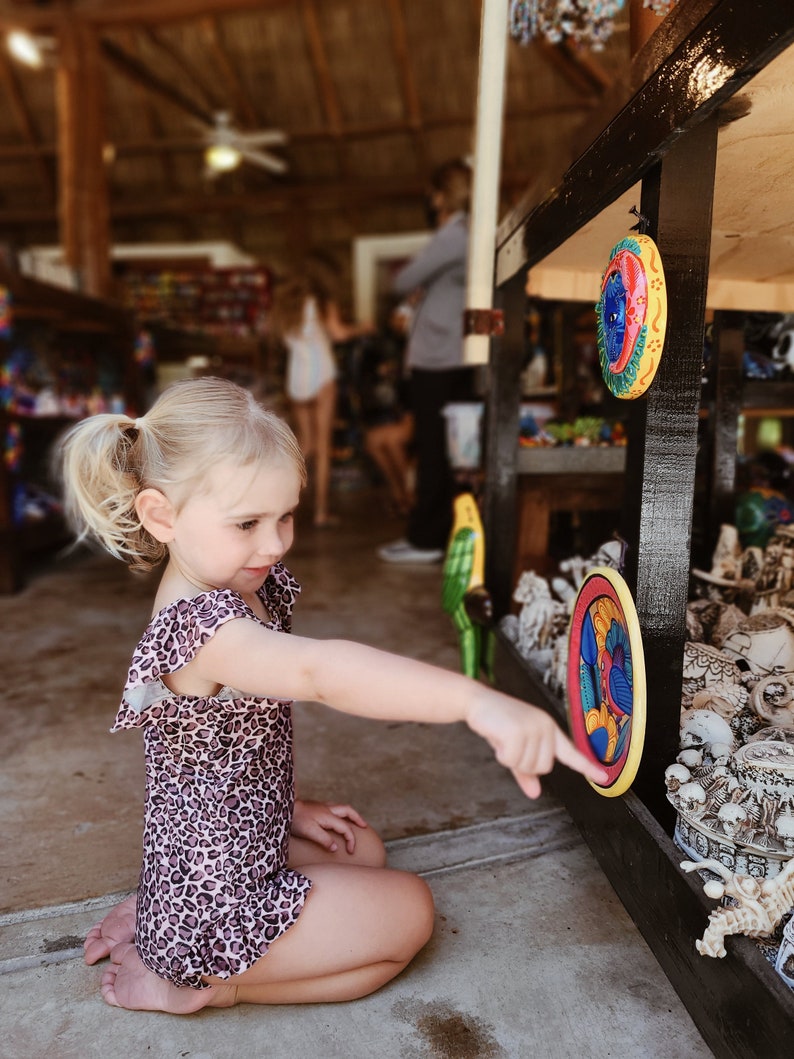 Little Girl Cheetah Swimsuit Toddler Girl Cheetah Print Etsy