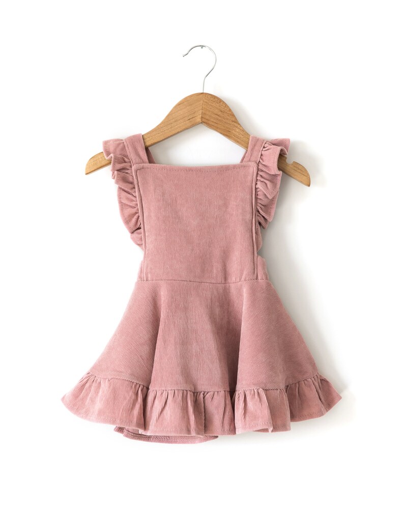 Pink Corduroy Little Girl Overall Dress Baby Girl Corduroy Etsy
