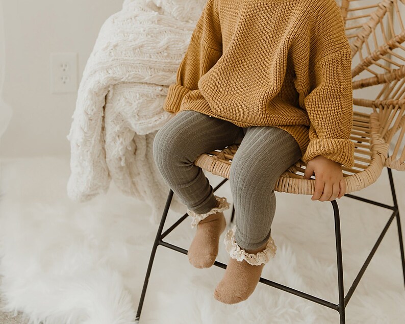 Baby Girl Oversized Sweater in Mustard Toddler Girl Sweater Etsy