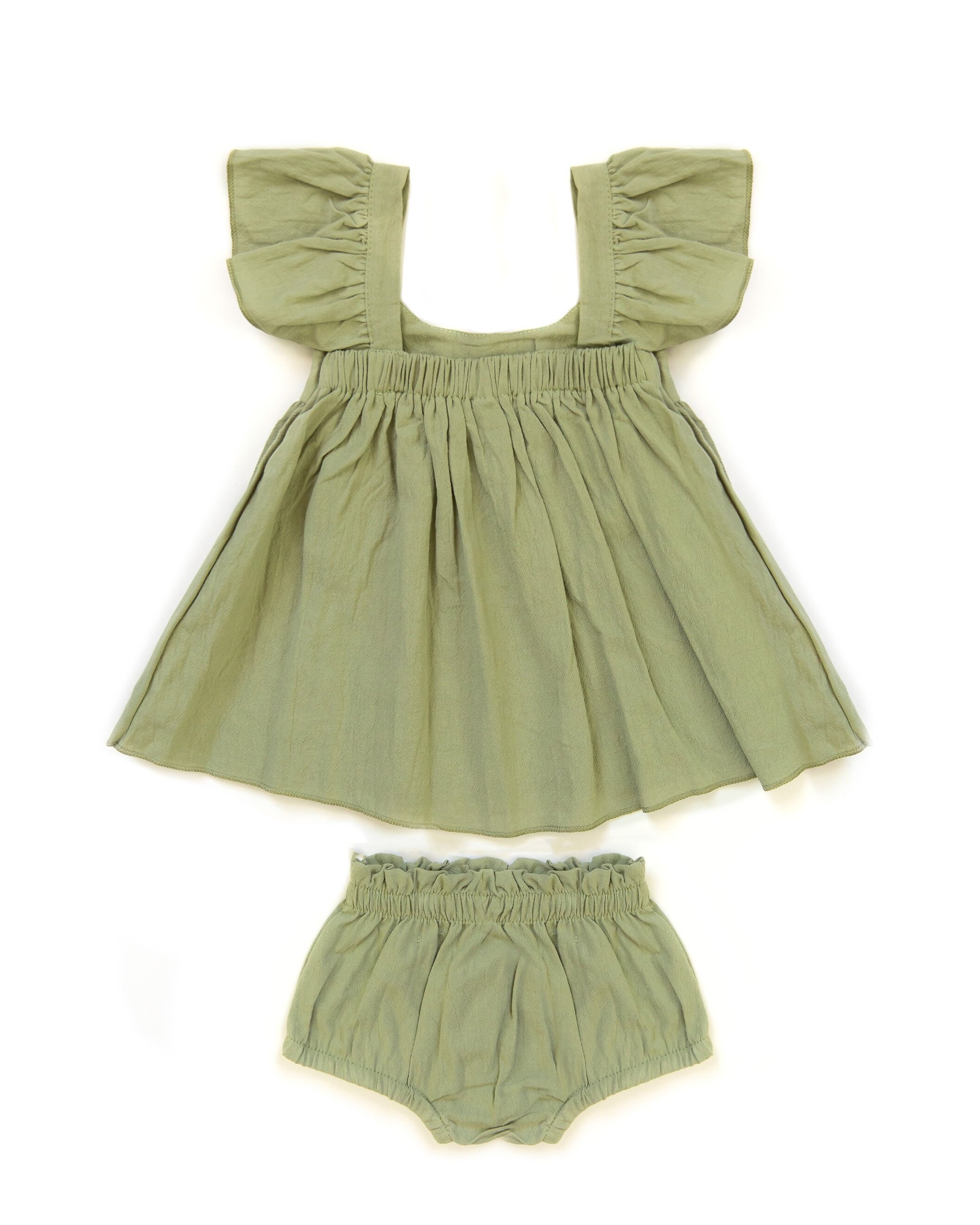 Baby Girl Green Peplum Top and Bloomer Set Baby Girl Two Piece Etsy