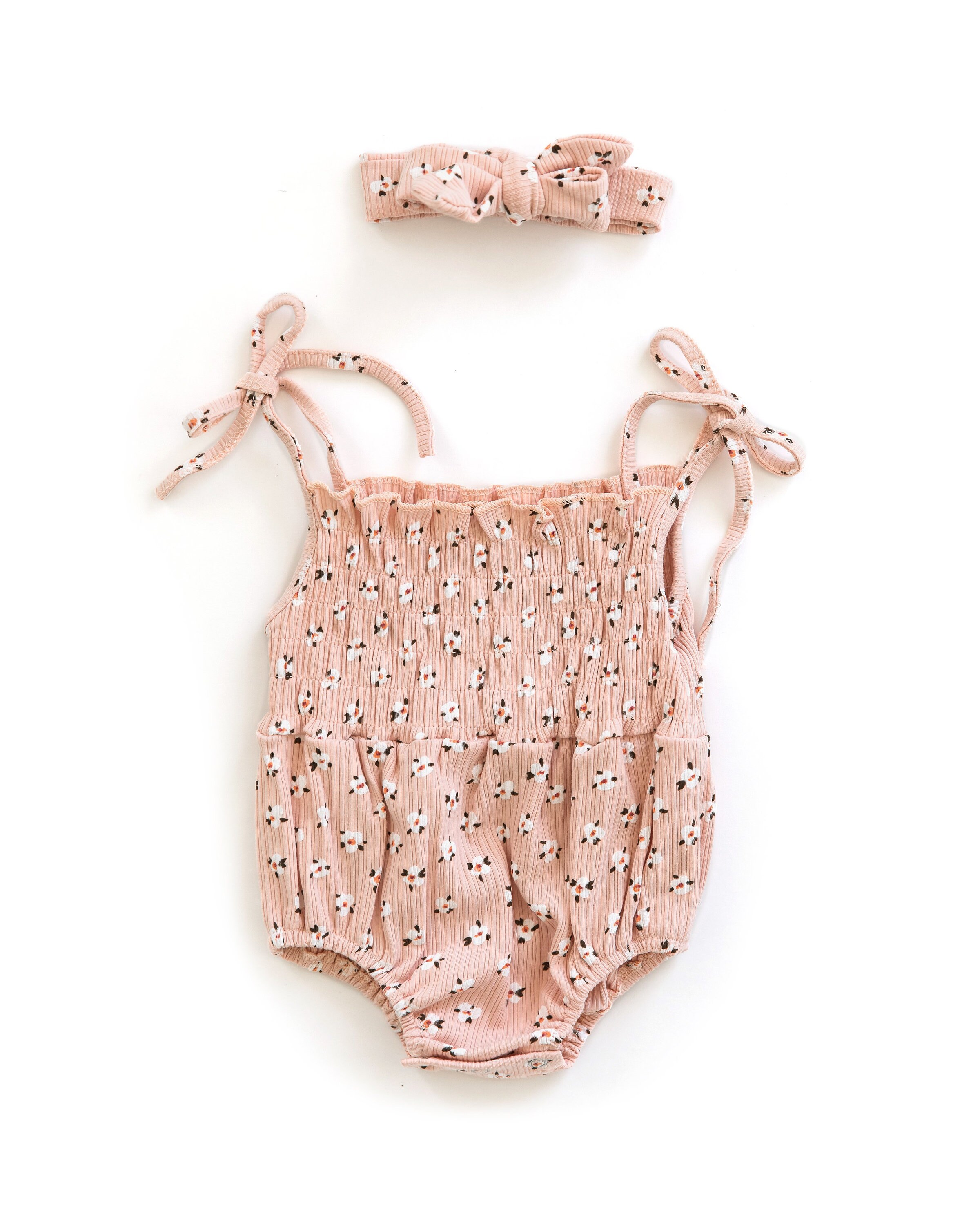 Baby Girl Pink Floral Romper Baby Girl Summer Romper Baby Girl Etsy UK