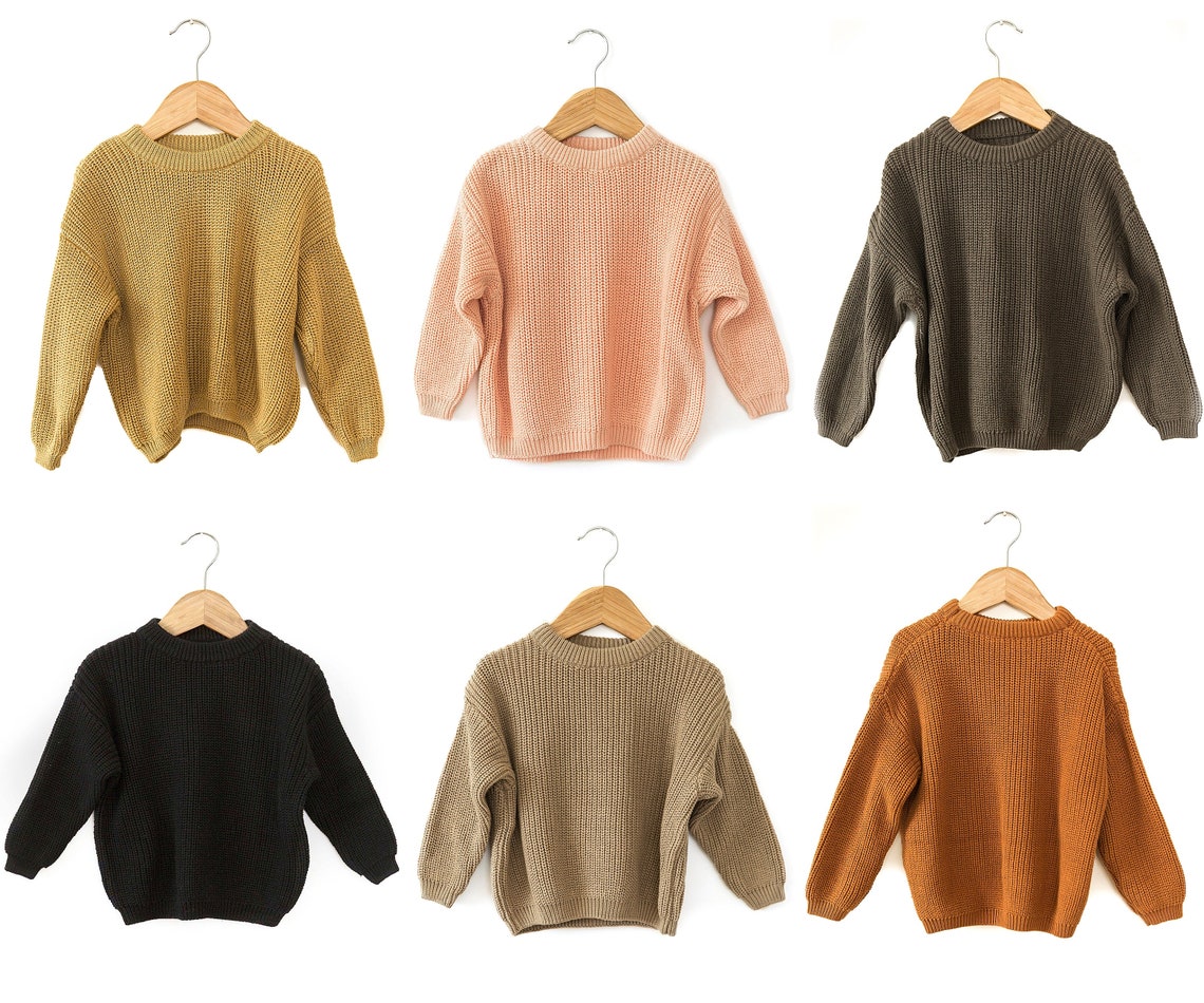 Baby Girl Oversized Sweater in White Toddler Girl Sweater Baby Etsy