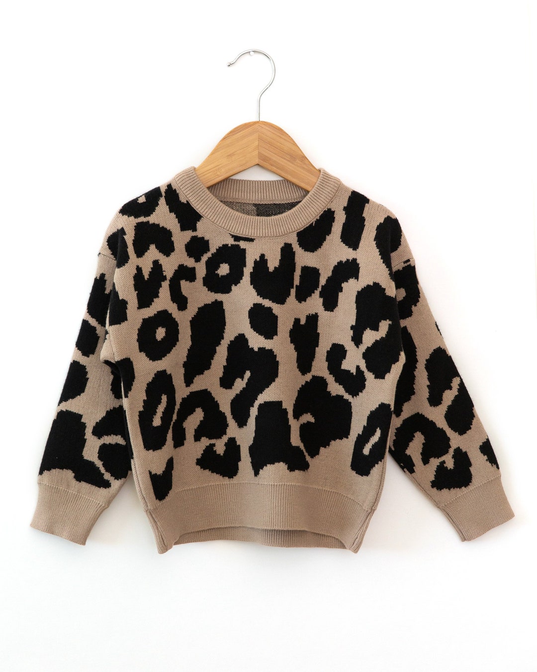 Baby Girl Leopard Sweater Little Girl Cheetah Sweater Toddler - Etsy