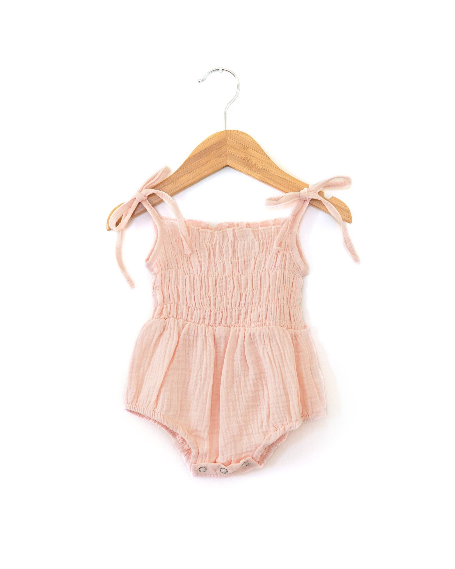 Baby Girl Soft Pink Romper Toddler Girl Summer Romper Baby Etsy