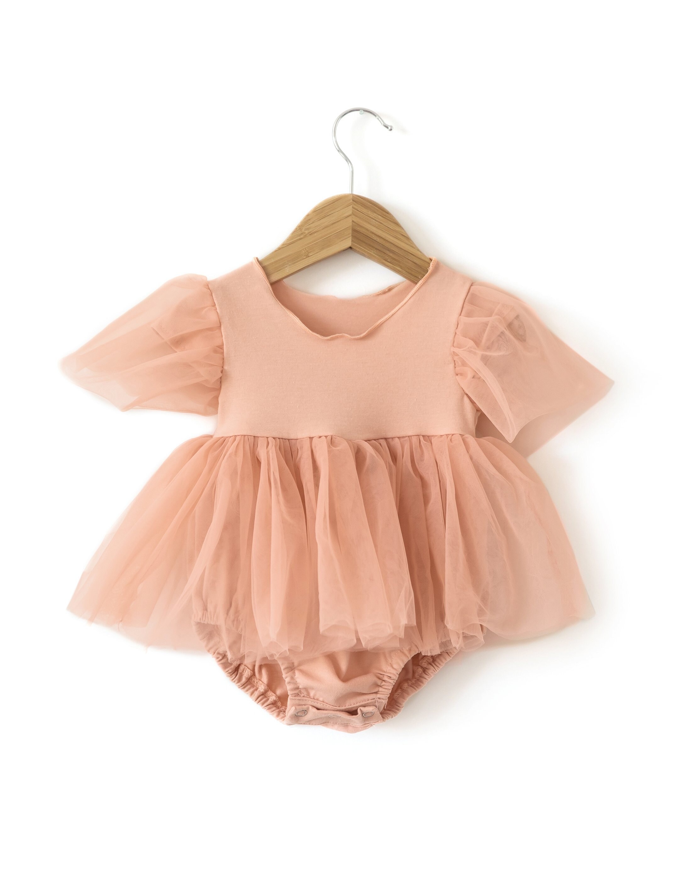 Baby Girl Dress Romper Dusty Pink Baby Dress Romper Pink Baby Etsy