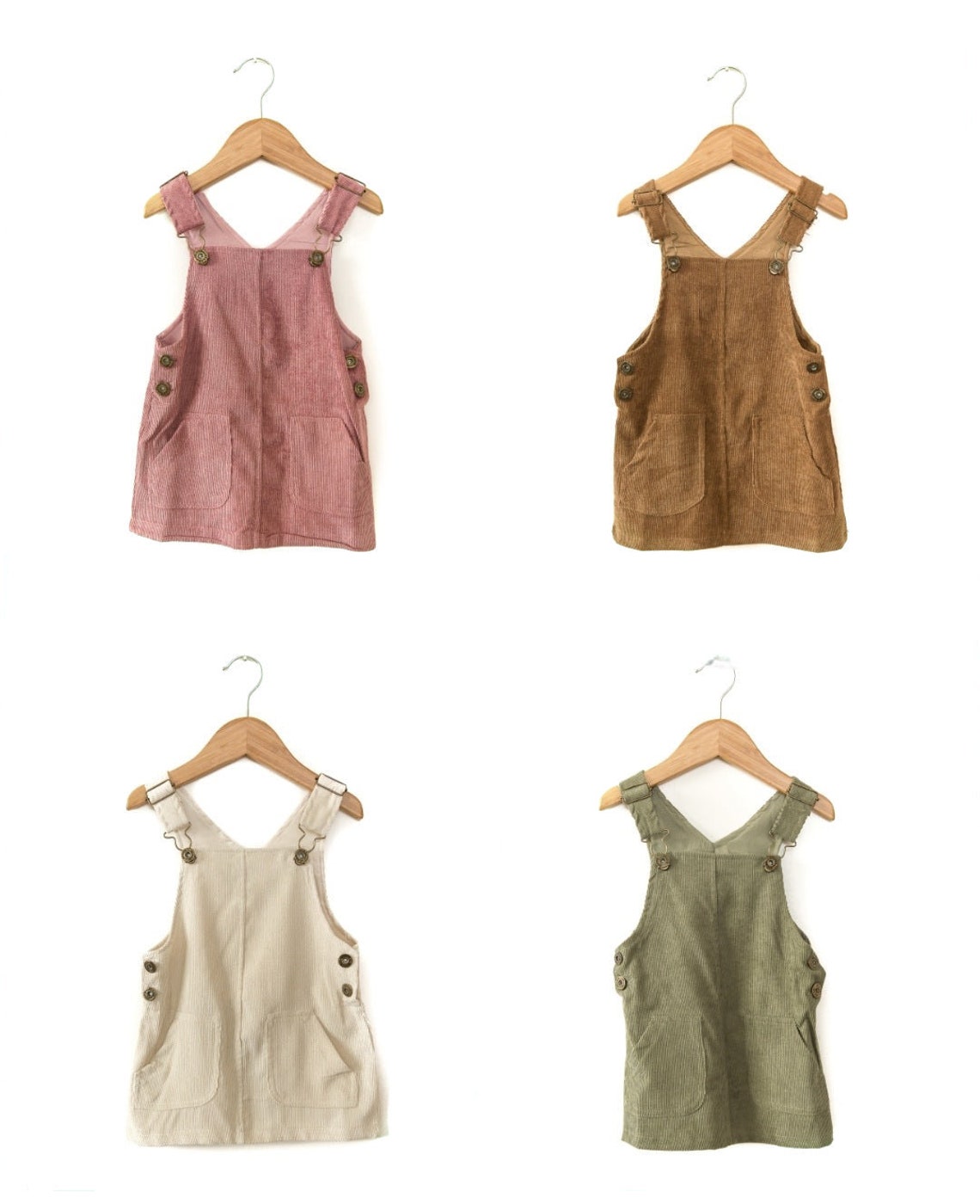 Pink Corduroy Little Girl Overall Dress Baby Girl Corduroy Etsy