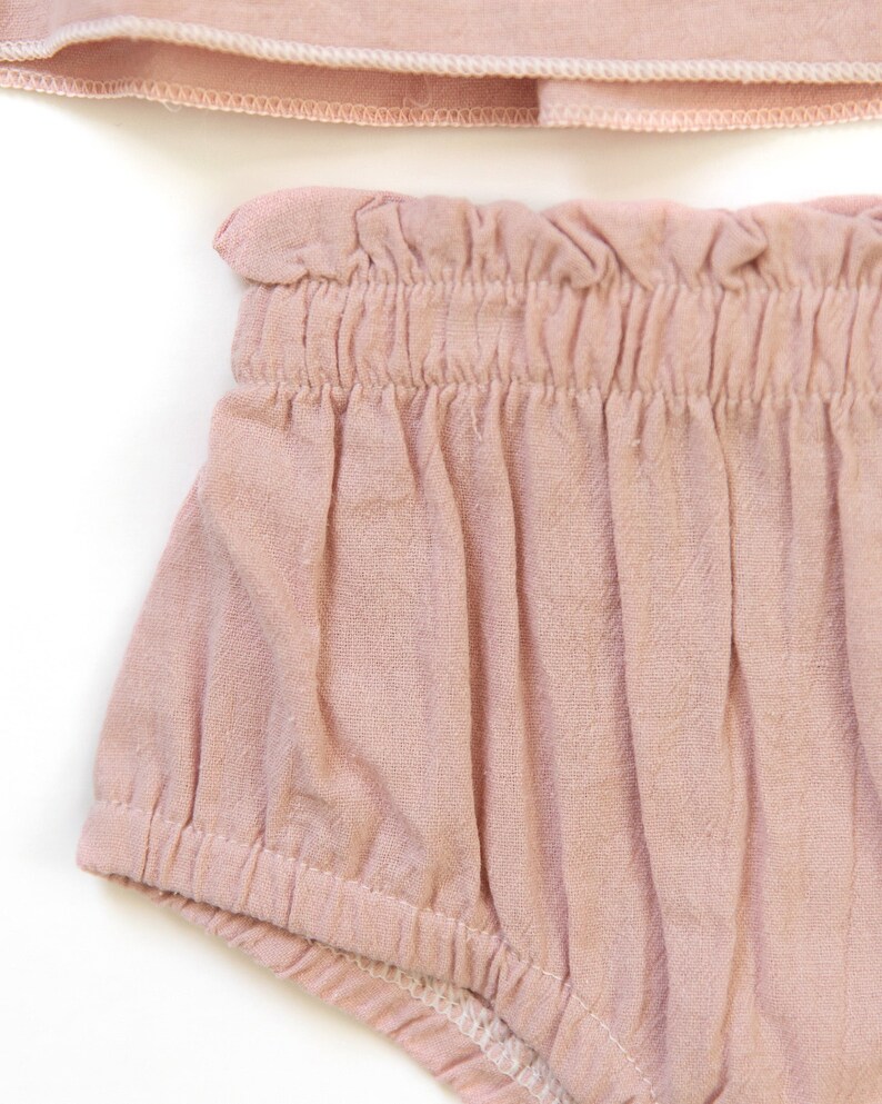 Baby Girl Pink Peplum Top and Bloomer Set Baby Girl Two Piece Etsy