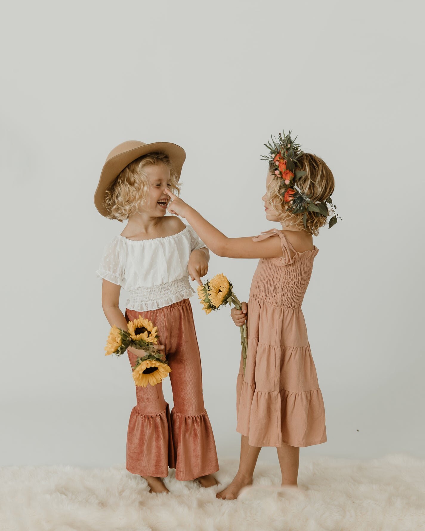 Little Girl Velvet Bell Bottom Pants in Mauve Little Girl Bell Etsy