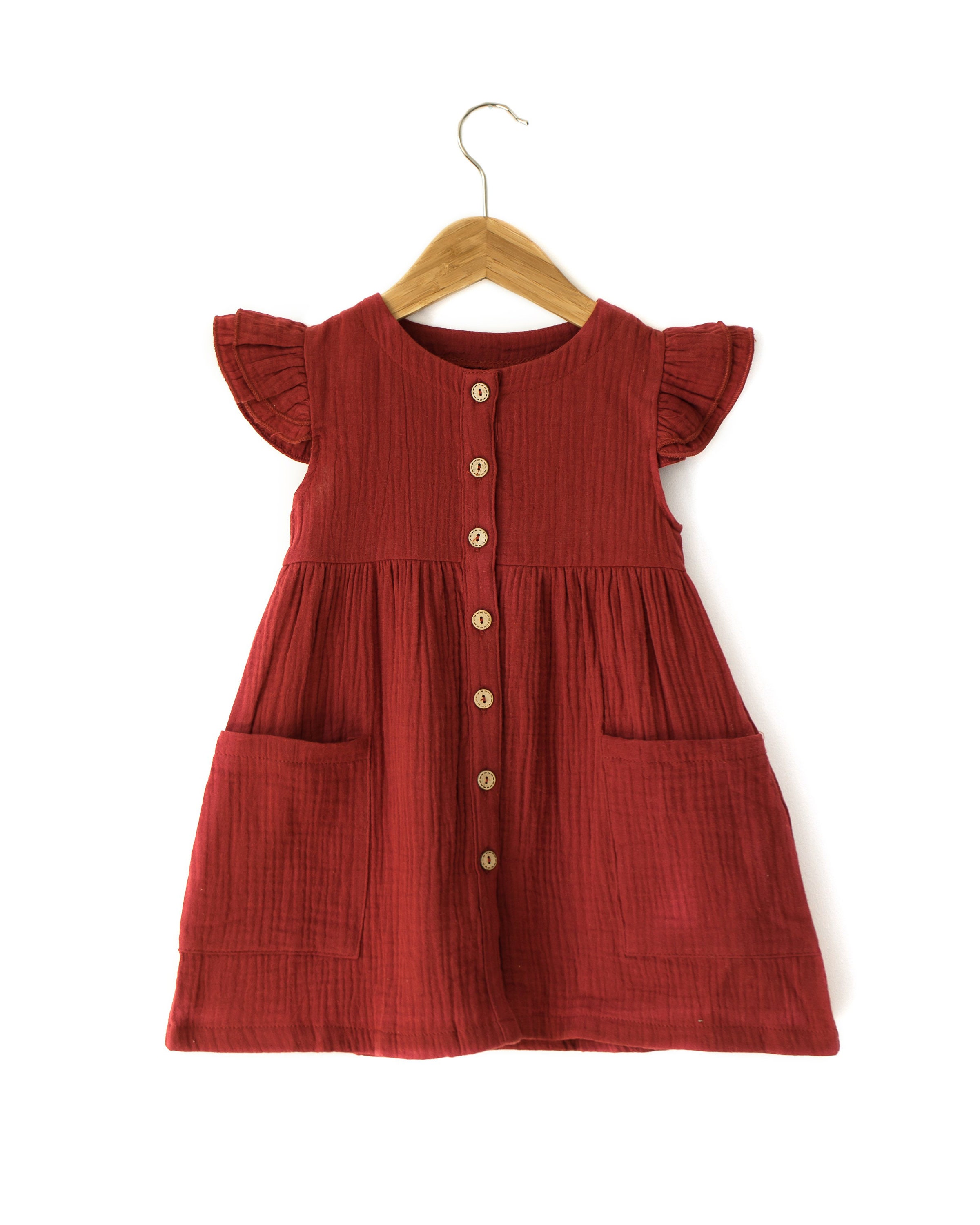 maroon spring dress