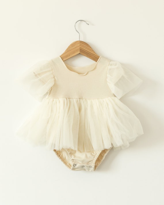 Cream Baby Girl Dress Flower Girl Dress Baby Wedding Dress - Etsy