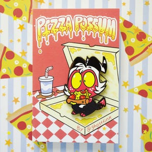 Helluvaboss Moxxie “Pizza Possum” Hard Enamel Pin