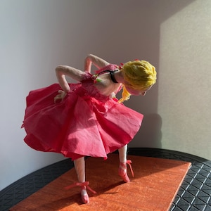 Degas Pink Ballerina Sculpture