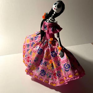 Catrina Doll in Pink, Day of the Dead, Dias de los Muertos