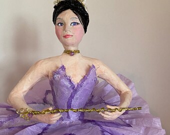 Sugar Plum Fairy, Ballerina sculpture, Nutcracker Ballet Figurine