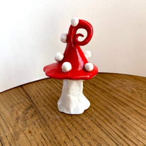 Ceramic Mushroom for Fairy Garden
