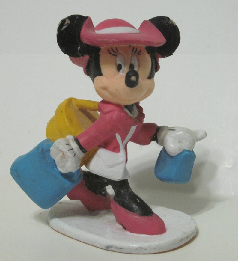 Minnie Mouse Collectible Rubber Figurines Qty 2 Etsy