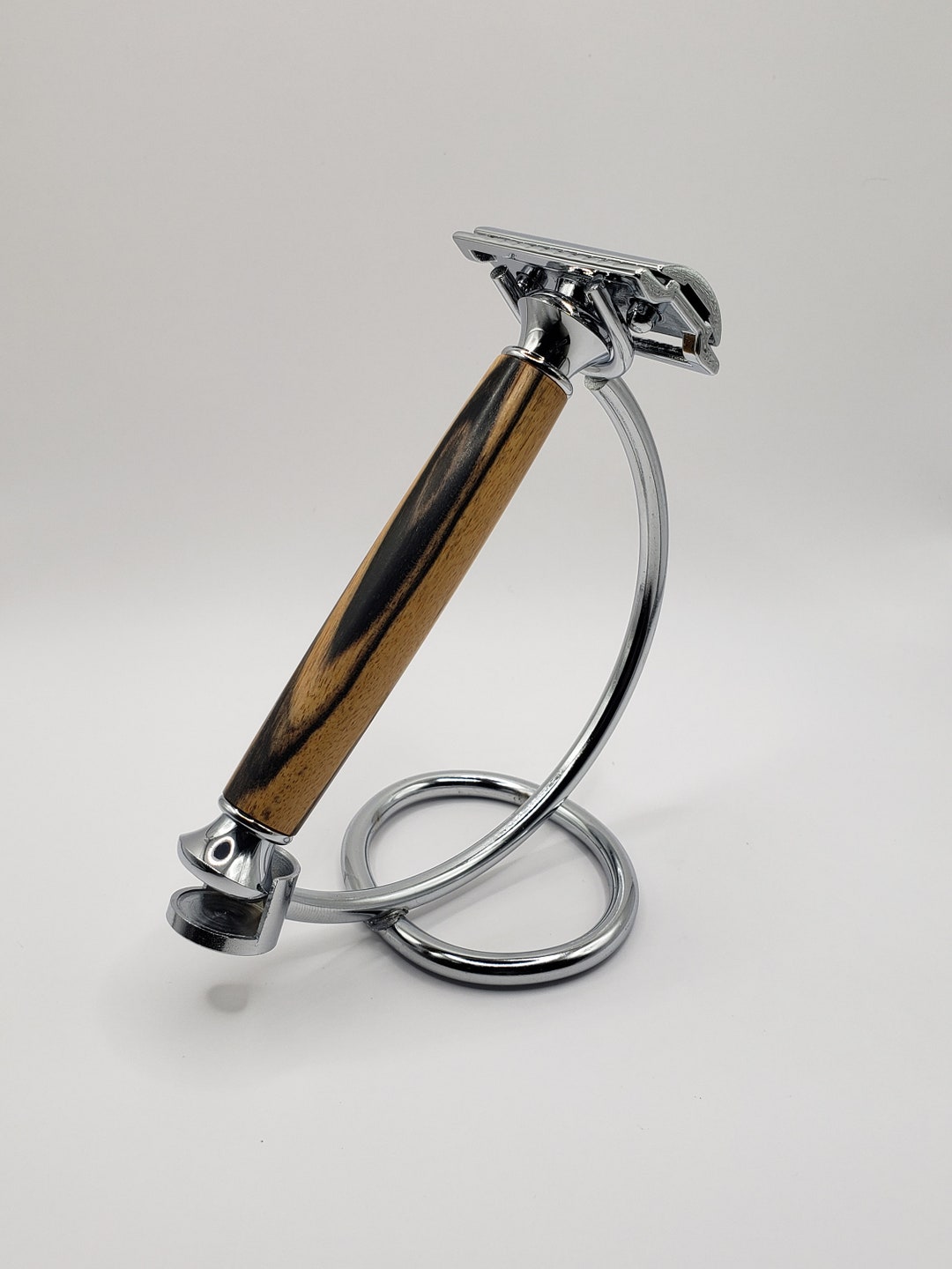 Black and White Ebony Wood Safety Razor - Etsy