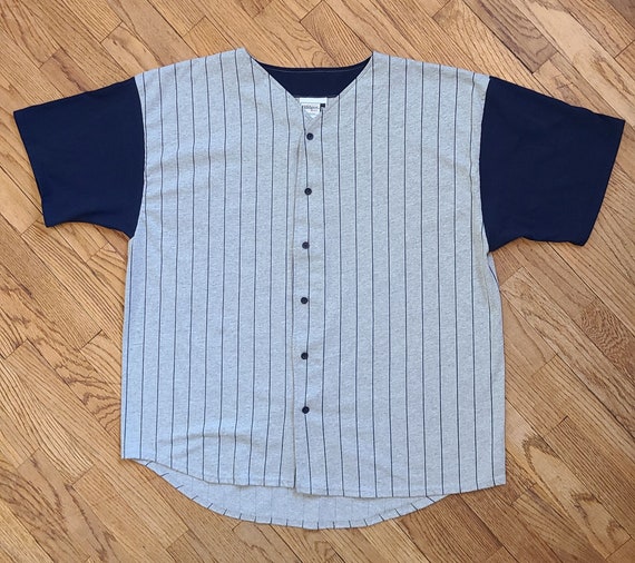 Vintage Baseball ButtonUp Tee Etsy