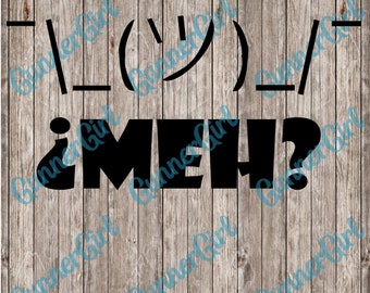 Meh? Shrug Emoji SVG