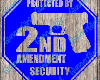 Protected by the 2nd Amendment SVG