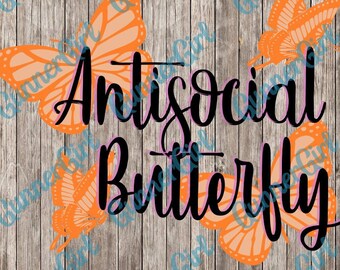 Antisocial Butterfly SVG