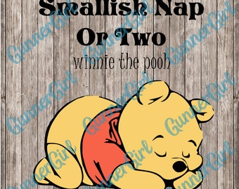Pooh Smallish Nap SVG