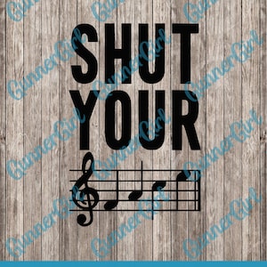 Shut Your F A C E SVG
