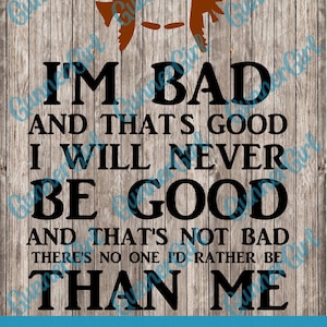 Wreck it Ralph &quot;Im Bad and Thats Good&quot; SVG