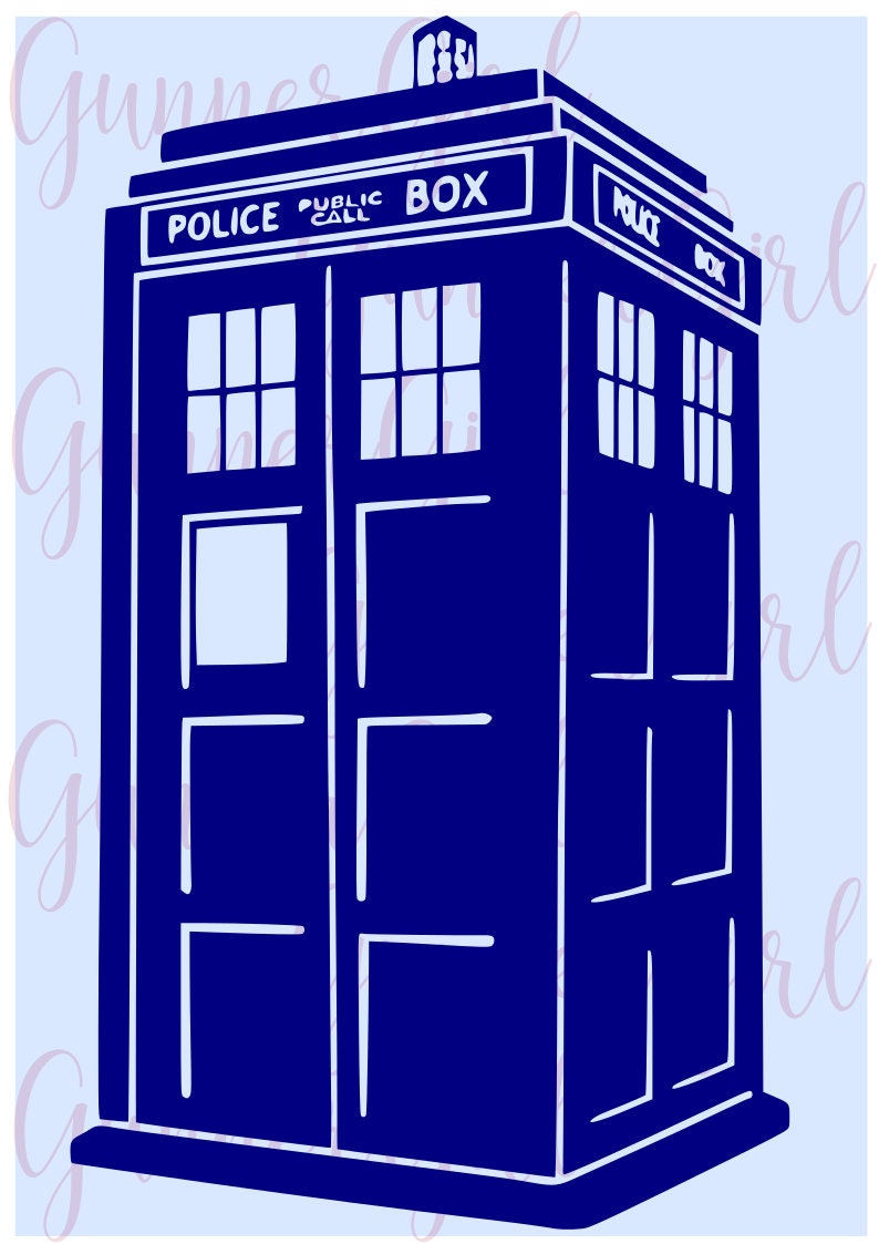 Doctor Who tardis SVG - Etsy