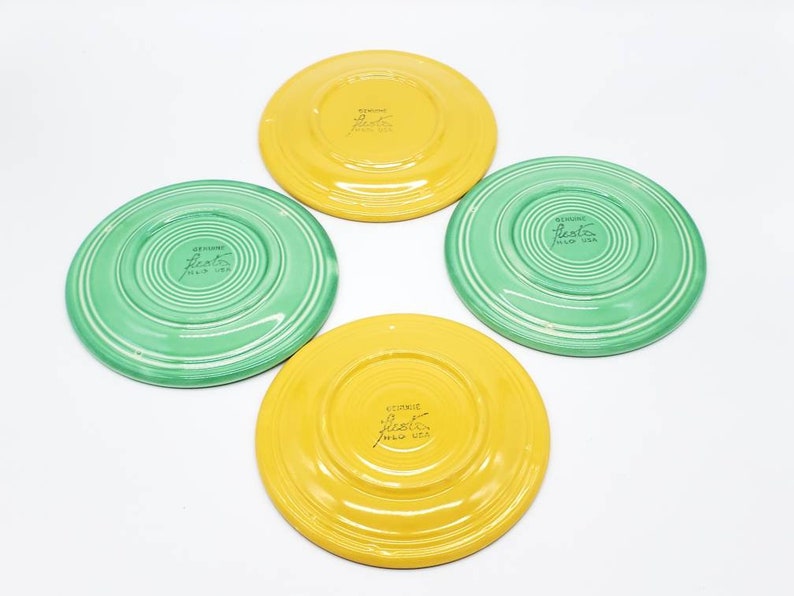 Vintage Fiestaware Bread and Butter Plates Set of 2 You Etsy