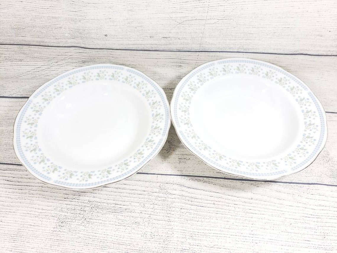 Vintage Soup Bowls Sea Gull Fine China by Jian Shiang Blue Etsy