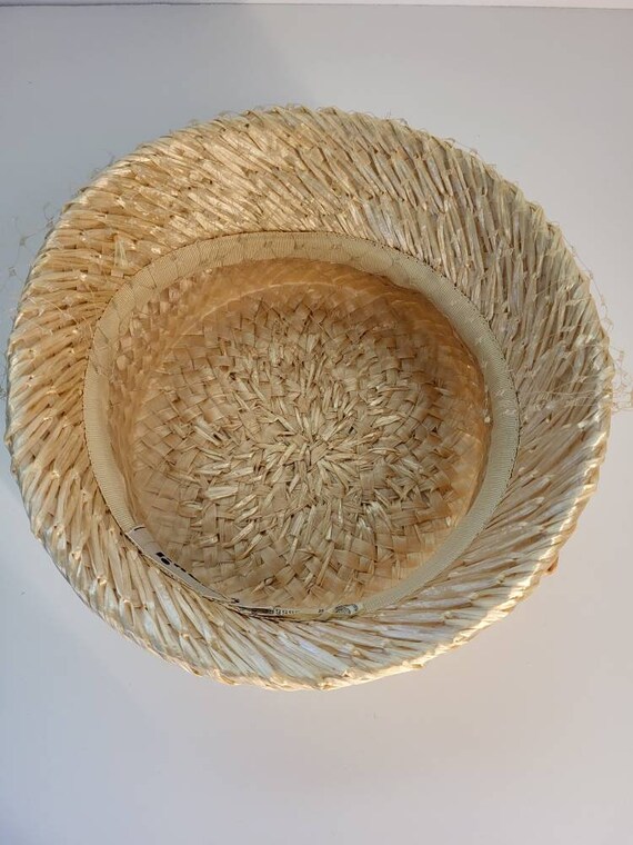 Authentic Vintage JONQUIL Straw hat Ladies - image 3