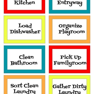 Happy Chaos Chore Cards - Chores Checklist - Kids Chores Rewards - Etsy