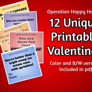 Valentine Cards for Kids PRINTABLE, Non Candy Free Class Classroom Teacher,Funny Valentine Cards, Kids Valentine Cards