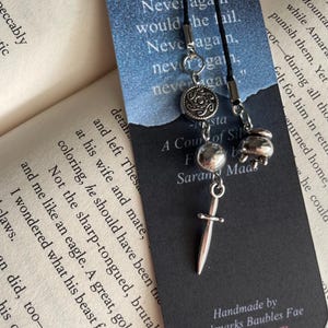Nesta Bookmark, A Court of Thorns and Roses, Sarah J Maas, ACOTAR, Fae, Velaris, Rhysand, Night Court, Fantasy Fiction, Cassian, Bookish