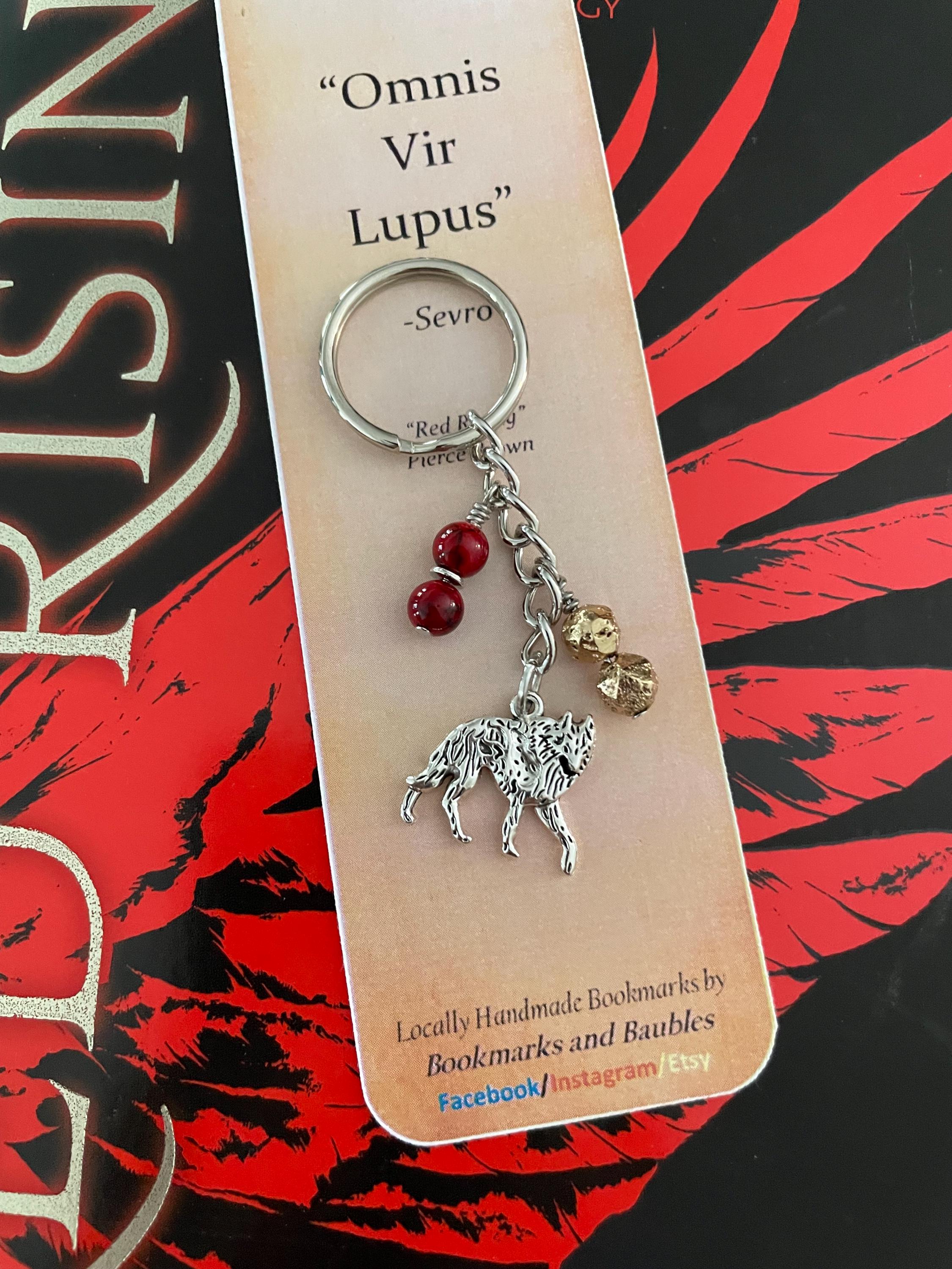 Sevro Keychain, Red Rising Series Pierce Brown, Darrow, Mustang