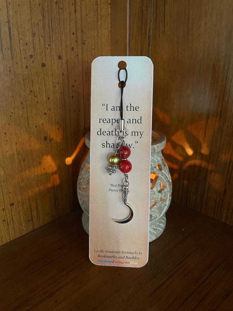 Darrow the Reaper Tech Charm, Red Rising Series Pierce Brown, Sevro, Mustang, Phone Case, iPad Case etc. Charm, Zipper Charm, Bag Charm image 8