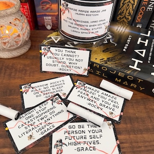 Project Hail Mary Rocky and Grace Affirmations from the book by Andy Weir, Motivations, Encouragement