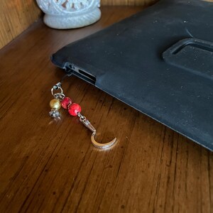 Darrow the Reaper Tech Charm, Red Rising Series Pierce Brown, Sevro, Mustang, Phone Case, iPad Case etc. Charm, Zipper Charm, Bag Charm image 7