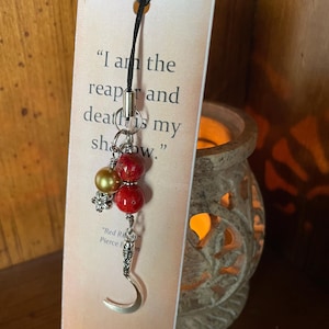 Darrow the Reaper Tech Charm, Red Rising Series Pierce Brown, Sevro, Mustang, Phone Case, iPad Case etc. Charm, Zipper Charm, Bag Charm image 6