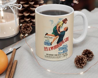 It's a Wonderful Life Mug, Wonderful Life Poster Mug, It's a Wonderful Life Coffee Mug, Wonderful Life Movie, Holiday Gift Ideas