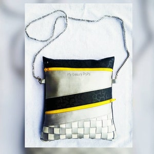 FauxLeather Purse With Basket Weave Pattern