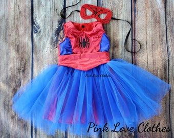 spider web outfit tutu costume man cute tutu spider mask cute birthday tutu dress
