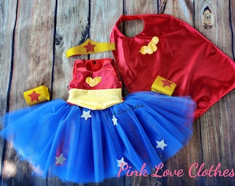 wonder girl women tutu costume super cute tutu dress birthday dress gittler dress