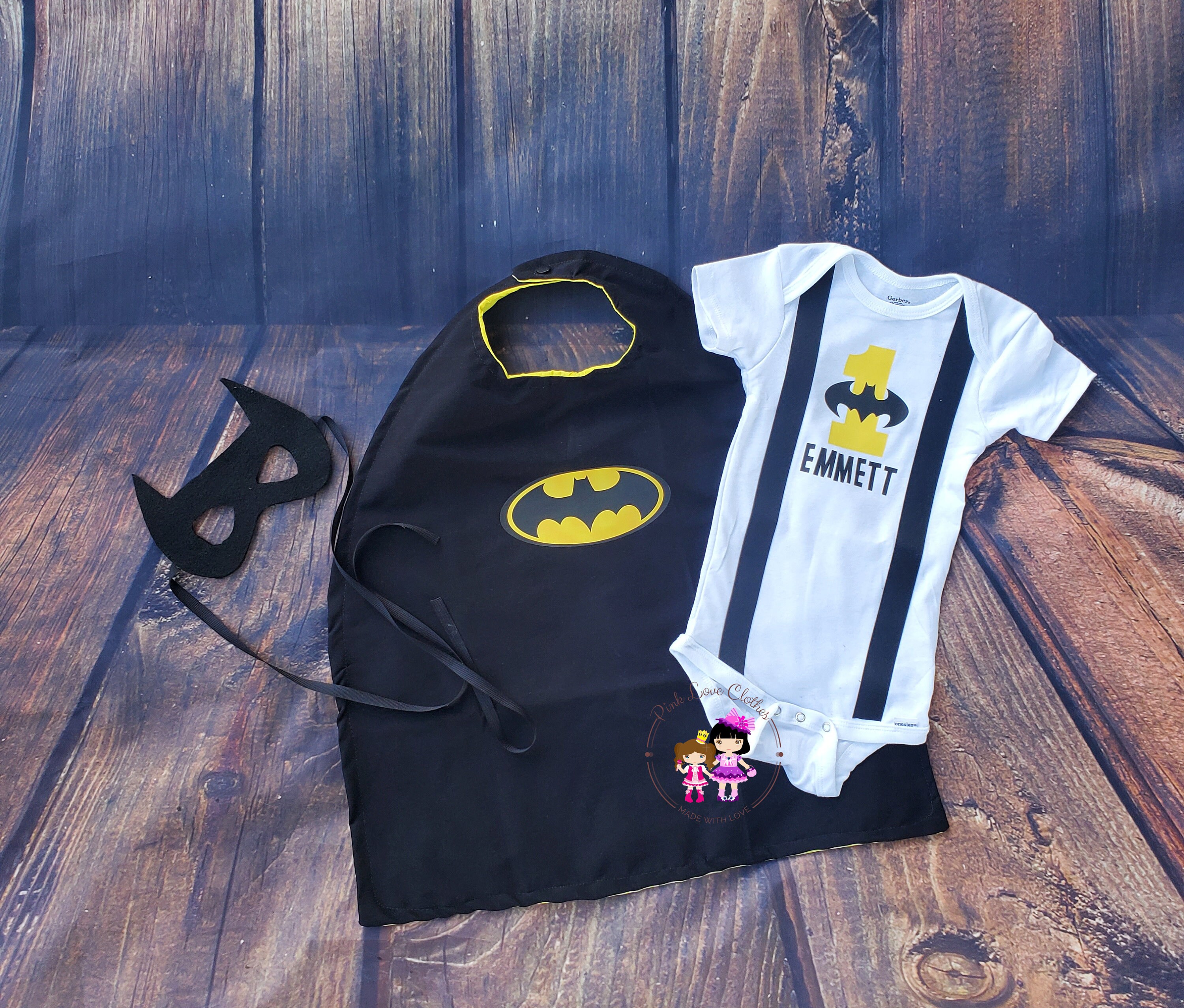 Batman 1st birthday best sale outfit