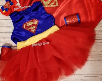 Super Girl Tutu-outfit Jurk Super Hero Girl